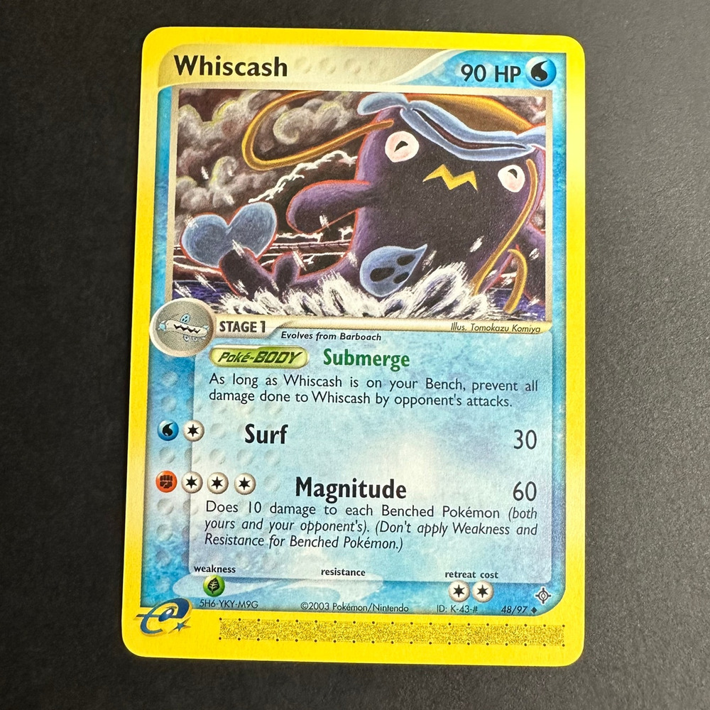 Pokemon TCG Whiscash EX Dragon 48/97 Uncommon Normal Near Mint